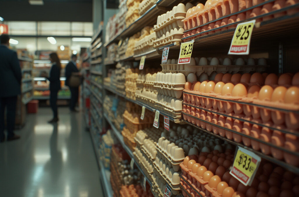 Egg Prices Soar to Record $6.23 per Dozen Amid Avian Flu Crisis and Inflation