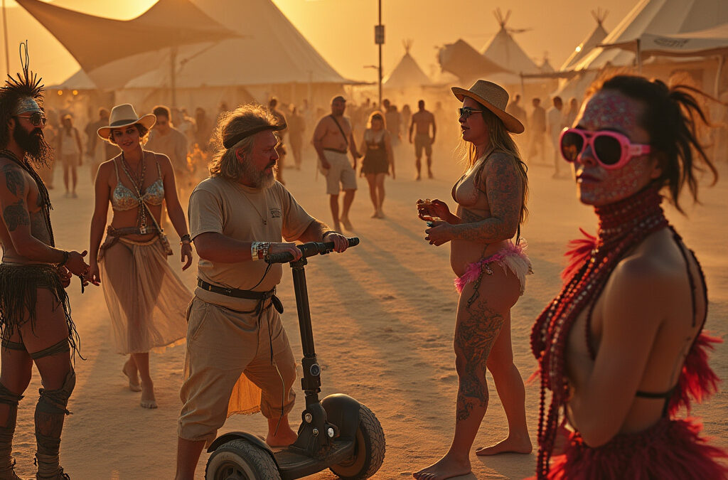 celebrities who attend Burning Man